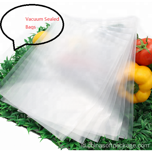 Food Clear Vacuum Sealed Bag untuk Kemasan Kacang